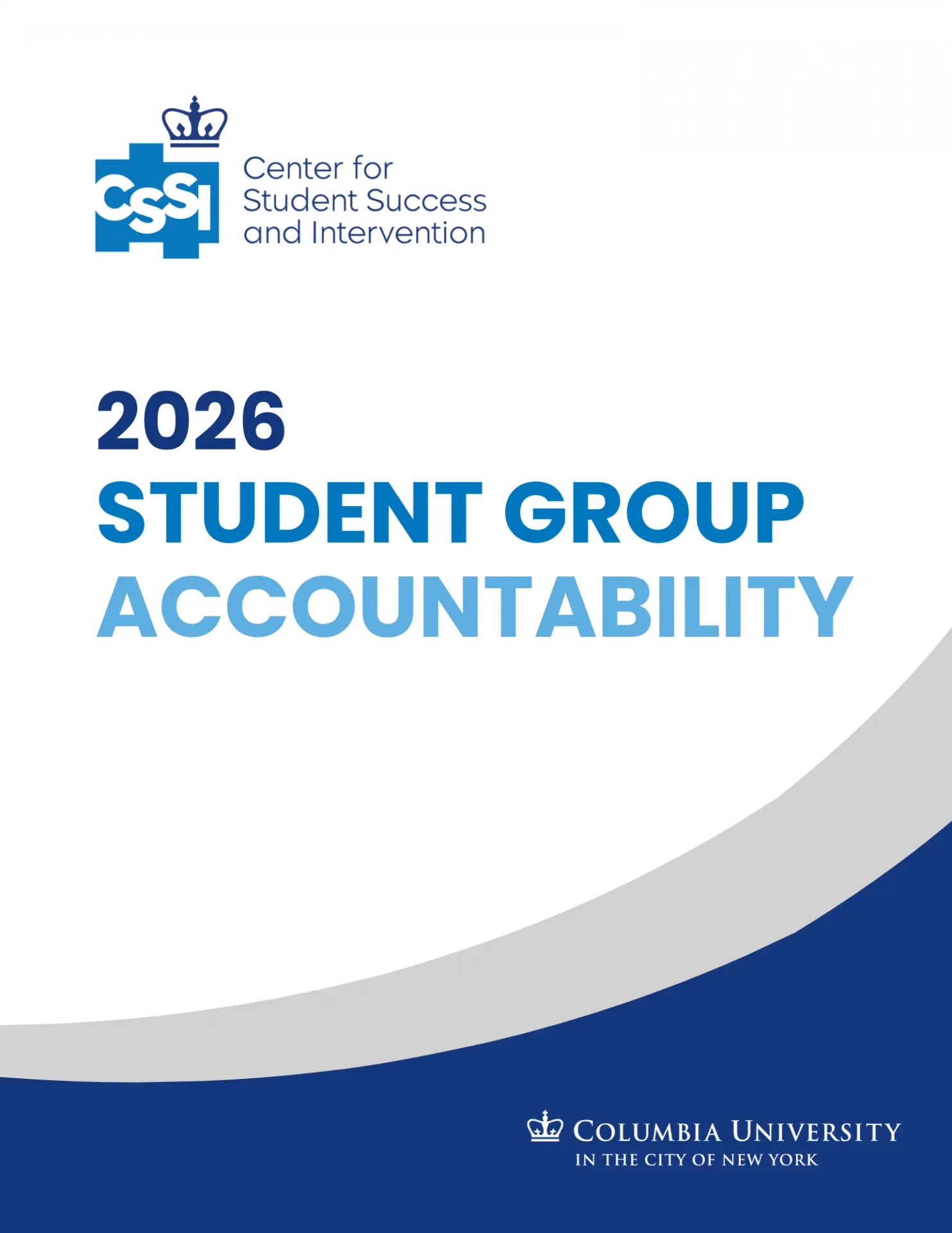 Cover Page for 2026 Student Group Accountability Policy