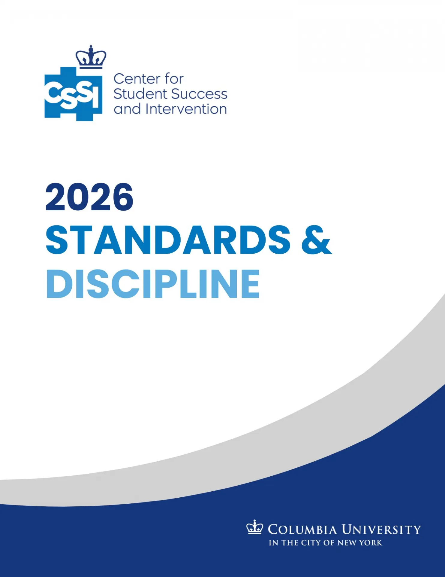 Cover page for Standards and Discipline